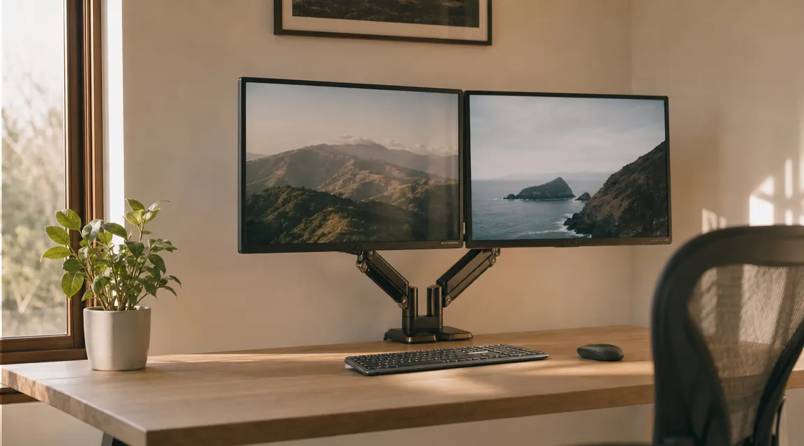 How to Set Up Dual Monitors for a Home Office (Without Neck Pain)